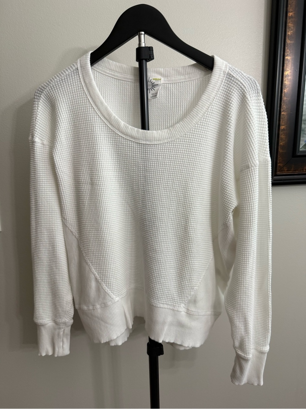 Offline Classic White Waffle Knit Shirt